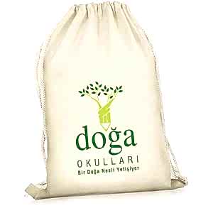 Büzgülü Ham Bez Çanta