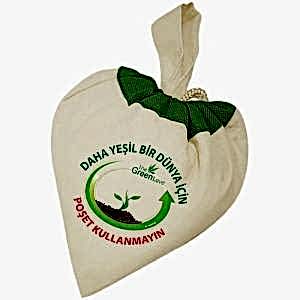 İp Büzgülü Ham Bez Çanta