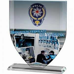 Kristal Plaket ( 15 x 18 cm )