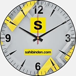 Bombe Cam Duvar Saati ( Ø 35 cm )