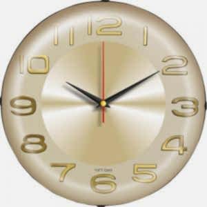 Bombe Cam Duvar Saati ( Ø 30 cm )