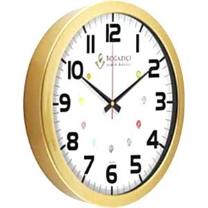 Metalize Duvar Saati ( Ø 35 cm )