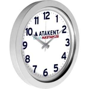 Metalize Duvar Saati ( Ø 40 cm )