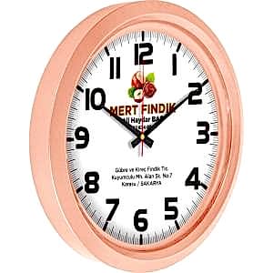 Metalize Duvar Saati ( Ø 40 cm )