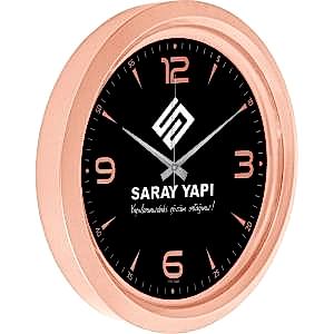 Metalize Duvar Saati ( Ø 40 cm )